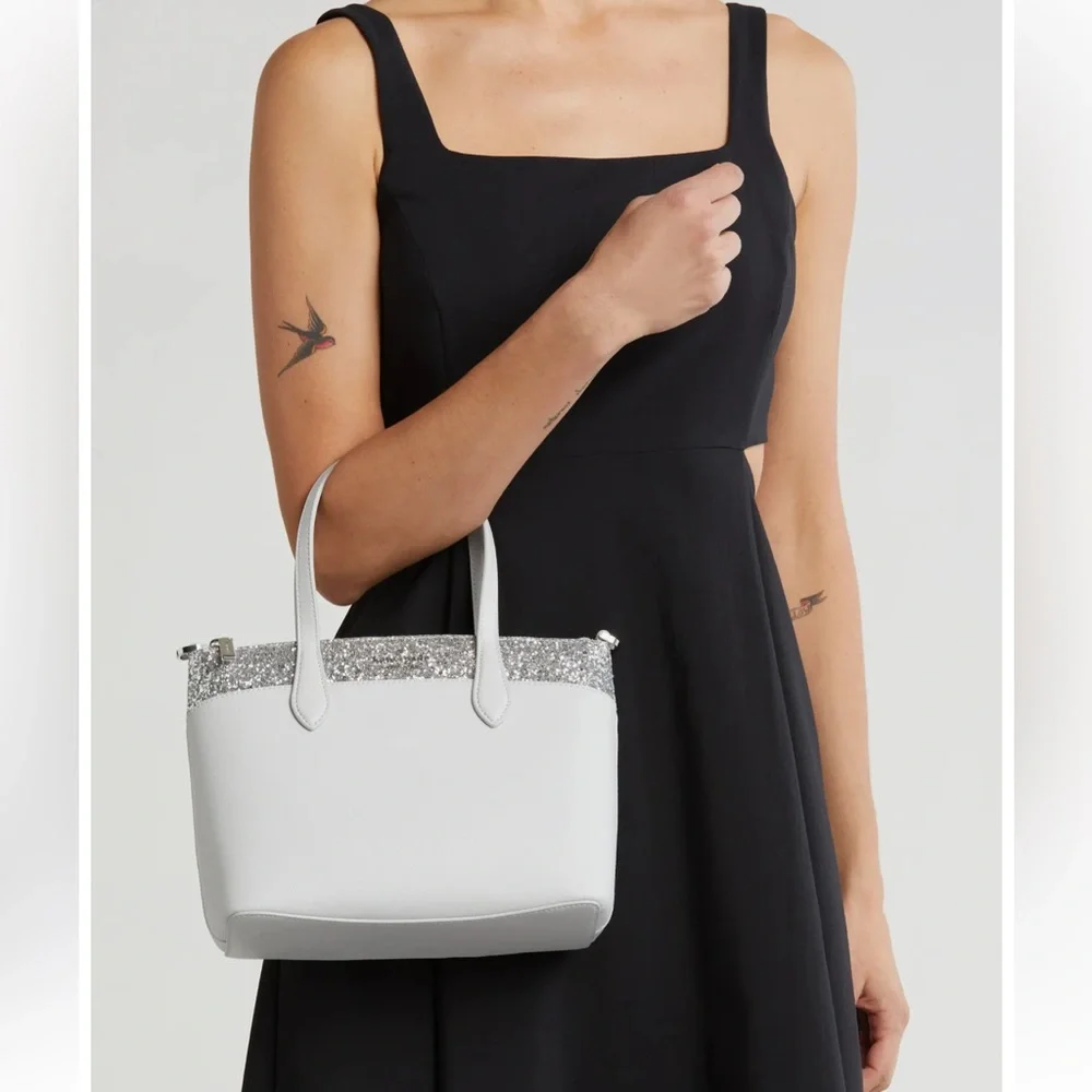 Kate Spade Flash Glitter Satchel, NWT